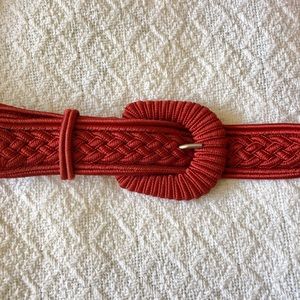 Red braided belt